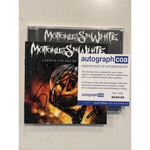 Motionless In White SIGNED Scoring The End Of The World CD COA AUTOGRAPHED #7